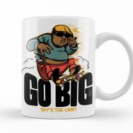 Baskı Dükkanı KB10655 Go Big Porselen Kupa Bardak