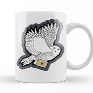 Baskı Dükkanı KB10775 Harry Potter Mail Time Porselen Kupa Bardak