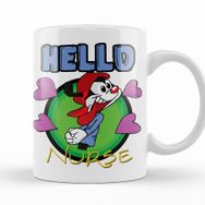 Baskı Dükkanı KB10809 Hellooooo Nurse Porselen Kupa Bardak