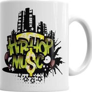 Baskı Dükkanı KB10818 Hip Hop Müzik Porselen Kupa Bardak
