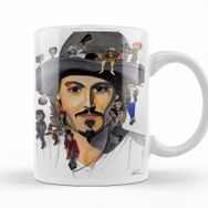 Baskı Dükkanı KB10932 Johnny Depp No Back Porselen Kupa Bardak