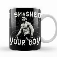 Baskı Dükkanı KB11020 Khabib Nurmagomedov I Smashed Your Boy Porselen Kupa Bardak