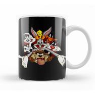 Baskı Dükkanı KB11130 Looney Tunes Çizgi Film Porselen Kupa Bardak