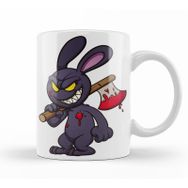 Baskı Dükkanı KB11132 Looney Tunes Evil Bunny Cartoon Porselen Kupa Bardak