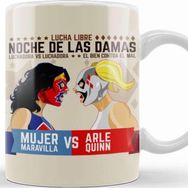 Baskı Dükkanı KB11164 Lucha Libre Ladies Night Porselen Kupa Bardak