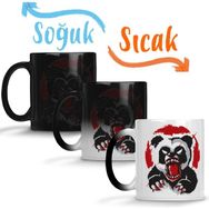 Baskı Dükkanı KB1122 Tehlikeli Panda Porselen Kupa Bardak