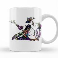 Baskı Dükkanı KB11237 Michael Jackson Psychedelic Porselen Kupa Bardak