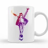 Baskı Dükkanı KB11239 Michael Jackson Pop Color Porselen Kupa Bardak