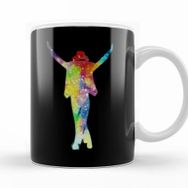 Baskı Dükkanı KB11241 Michael Jackson Silueta Porselen Kupa Bardak