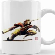 Baskı Dükkanı KB11270 Monkey King Sun Wukong Action Porselen Kupa Bardak