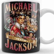 Baskı Dükkanı KB11309 Music King Of Pop Mıckael Jackson Porselen Kupa Bardak