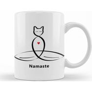 Baskı Dükkanı KB11330 Namaste Yoga Porselen Kupa Bardak