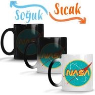 Baskı Dükkanı KB11337 Nasa 70s Retro Porselen Kupa Bardak