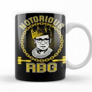 Baskı Dükkanı KB11435 Notorious Rbg Ruth Bader Ginsburg Supreme Porselen Kupa Bardak