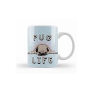 Baskı Dükkanı KB11565 Pug Life Köpek Porselen Kupa Bardak