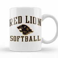 Baskı Dükkanı KB11592 Red Lion Softball Porselen Kupa Bardak