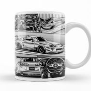 Baskı Dükkanı KB11865 Supra Details White Background Porselen Kupa Bardak