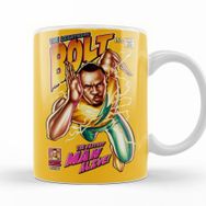 Baskı Dükkanı KB12107 Usain Bolt The Lightning Bolt Porselen Kupa Bardak