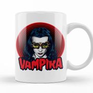 Baskı Dükkanı KB12117 Vampira Bow Down To Varpir Porselen Kupa Bardak