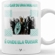 Baskı Dükkanı KB12148 Vikings Lagertha Porselen Kupa Bardak
