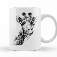 Baskı Dükkanı KB12187 Wild Animals Wildlife Porselen Kupa Bardak