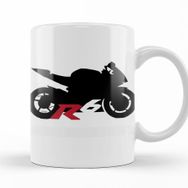 Baskı Dükkanı KB12229 Yamaha R6 Silhouette Porselen Kupa Bardak