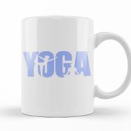 Baskı Dükkanı KB12245 Yoga Logo Porselen Kupa Bardak