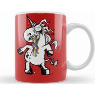 Baskı Dükkanı KB12269 Zombies Vs Unicorns Zombie Unicorn Porselen Kupa Bardak