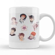 Baskı Dükkanı KB12313 Bts Grubu Porselen Kupa Bardak