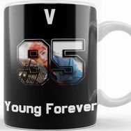 Baskı Dükkanı KB12362 Bts Young Forever V Porselen Kupa Bardak