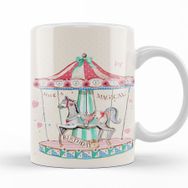 Baskı Dükkanı KB12368 Carousel Porselen Kupa Bardak