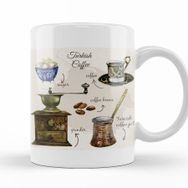Baskı Dükkanı KB12376 Coffe Turkish Porselen Kupa Bardak