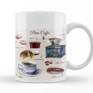 Baskı Dükkanı KB12559 Paris Coffee Porselen Kupa Bardak