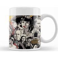 Baskı Dükkanı KB12566 Pulp Fiction Illüstrasyon Porselen Kupa Bardak
