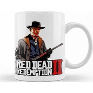 Baskı Dükkanı KB12580 Red Dead Redemption Hosea Porselen Kupa Bardak