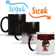 Baskı Dükkanı KB12649 Stranger Things Stranger Sempai Porselen Kupa Bardak