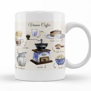 Baskı Dükkanı KB12777 Vienna Coffee Porselen Kupa Bardak