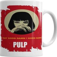 Baskı Dükkanı KB1460 Pulp Fiction Gooddamn Mia Wallace Porselen Kupa Bardak