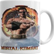 Baskı Dükkanı KB1472 Mortal Kombat Jonny Cage Game Porselen Kupa Bardak