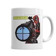 Baskı Dükkanı KB1488 Deadpool Big Gun Porselen Kupa Bardak