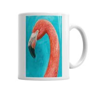 Baskı Dükkanı KB1532 Flamingo Porselen Kupa Bardak