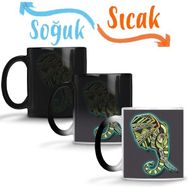 Baskı Dükkanı KB1555 Elephant Porselen Kupa Bardak