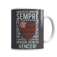 Baskı Dükkanı KB1839 Sempre Flamengo Cinza Chumbo Porselen Kupa Bardak