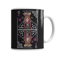 Baskı Dükkanı KB1880 Queen Of Hearts Porselen Kupa Bardak