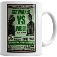Baskı Dükkanı KB1996 Star Wars Skywalker Ve Vader Porselen Kupa Bardak
