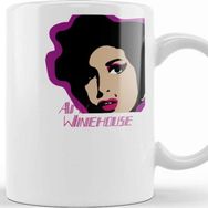 Baskı Dükkanı KB2011 Amy Winehouse Porselen Kupa Bardak