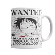 Baskı Dükkanı KB2087 Wanted Luffy Porselen Kupa Bardak