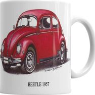 Baskı Dükkanı KB2096 Volkswagen Old Beetle Porselen Kupa Bardak