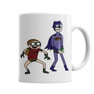 Baskı Dükkanı KB2173 Batrick E Robin Morty Porselen Kupa Bardak