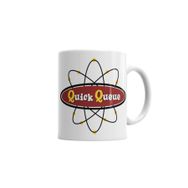 Baskı Dükkanı KB2194 Atomic Symbol Quck Queue Logo Porselen Kupa Bardak